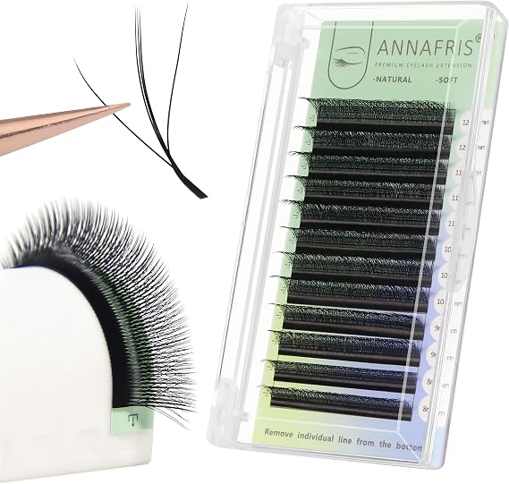 Eyelash Extension 3D W Black(3D+Black,0.07C,8-12mm)