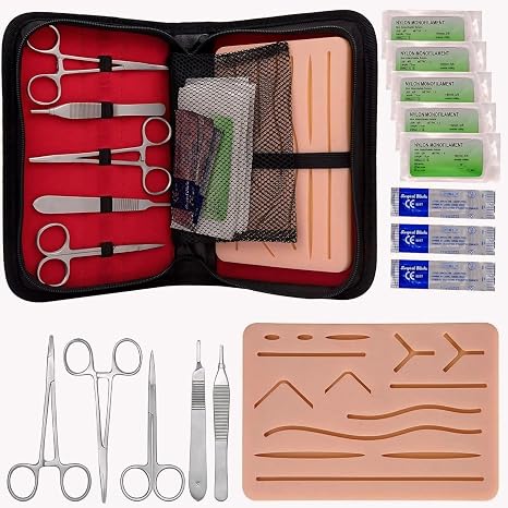 Medical Suture Training Kit - 21 Pieces with High-Quality Practice Pads