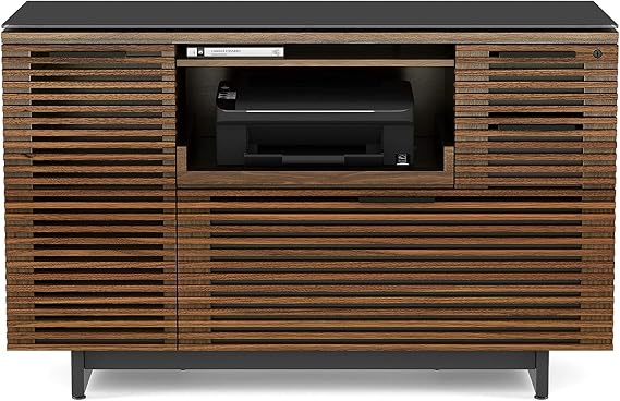 BDI Corridor Office 6520 Multifunction Cabinet, Natural Walnut