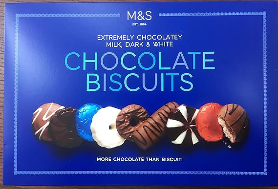 Marks & Spencer Extremely Chocolatey Milk Dark & White Chocolate Biscuits 450g