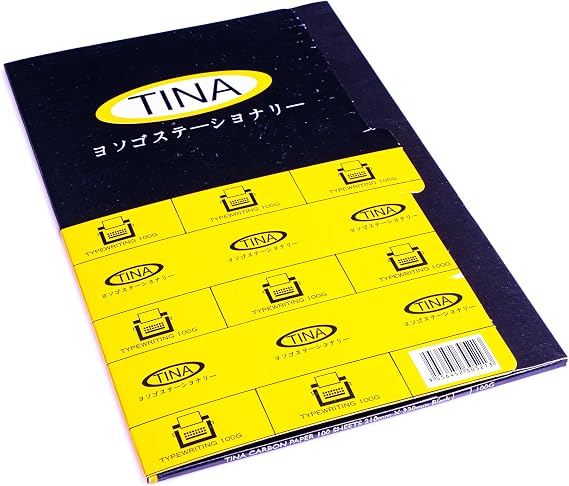Single Side Black Carbon Copy Paper For Typing And Writing Box of 100 Sheets F4 Size (8.25" X 13")
