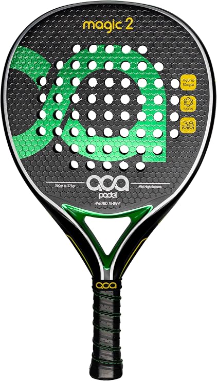 ACA Magic 2 Pro Padel Racket | Advanced Power & Feel | 12K Carbon Faces | Hybrid Shape | High Balance | Hexa 3D Finish