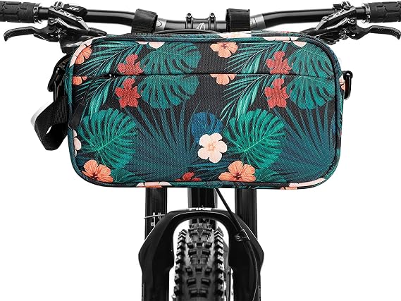YEEGO DIRECT Handlebar Bag, 2.3L Small Capacity Bike Bags for Bicycles, Multifunctional Water-resistant Scooter Crossbag Handbag Slant Across Mountain Bicycle Handlebar Frame Accessories(Navy Blue)