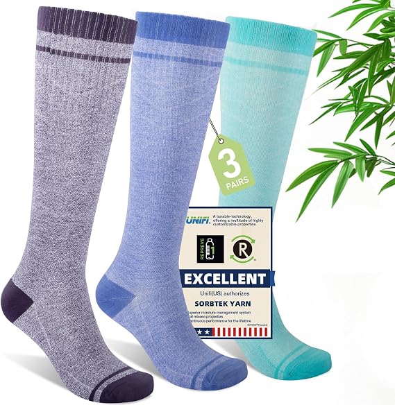 Compression Socks Women & Men 15-20 mmHg for Flying