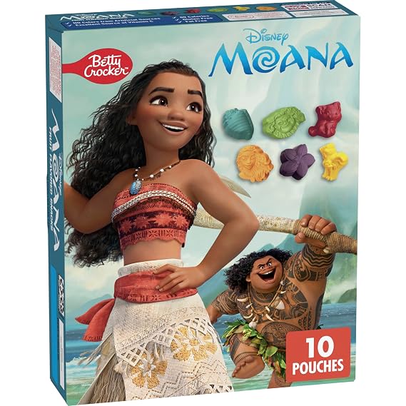 Disney Moana Fruit Flavored Snacks, 8 oz, 10 Pouches | Gluten Free, Fat Free, 80 Calories Per Serving, No Colors From Artificial Sources, Excellent Source Of Vitamin C