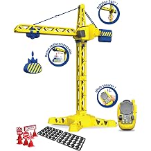 Tooko - Radio Controlled Construction Crane with Sound Effects - Rotates 360 ° - 70 cm - All Control from Remote Control - Kindergarten Toy
