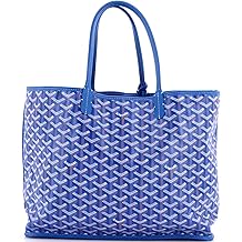 Pre-Loved Anjou Reversible Tote Coated Canvas PM, Blue