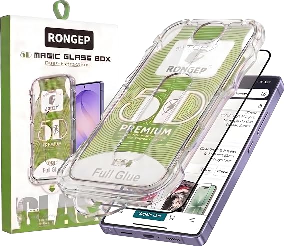 Rongep [Kolay-Kurulum] Samsung Galaxy S26 Ultra için Ekran Koruyucu Netlik ve Dokunmatiği Etkilemeyen Darbelere Dayanıklı Otomatik Toz Toplayan Hizalama Aparatlı Samsung S26 Ultra Ekran Koruyucu