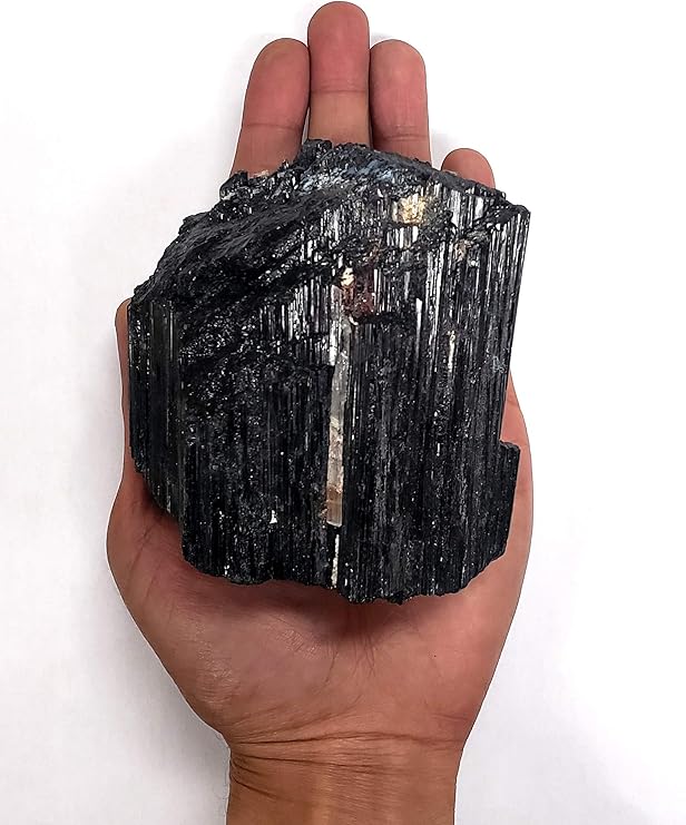 1 Black Tourmaline Chunk - 1 LB to 1.5 LB - Large Tourmaline Rod- Healing Crystal Stone from Brazil