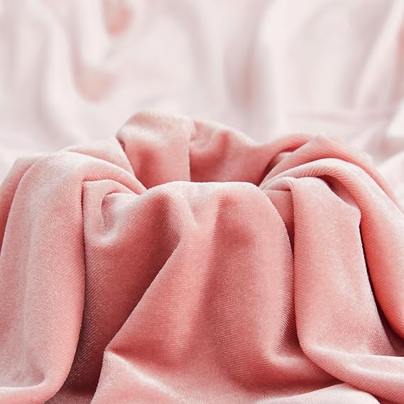 Pink Velvet Fabric by The Yard, 1 Yard, 60" Wide