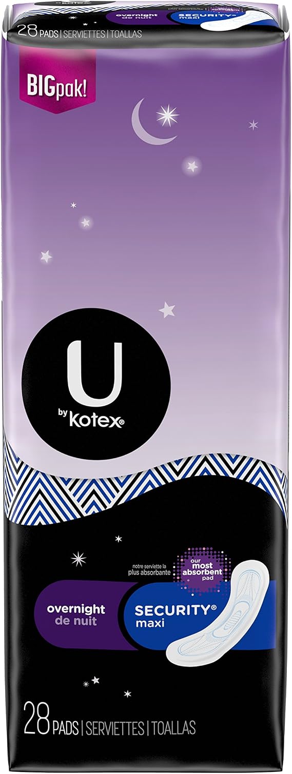 Kotex Natural Balance Overnight Maxi