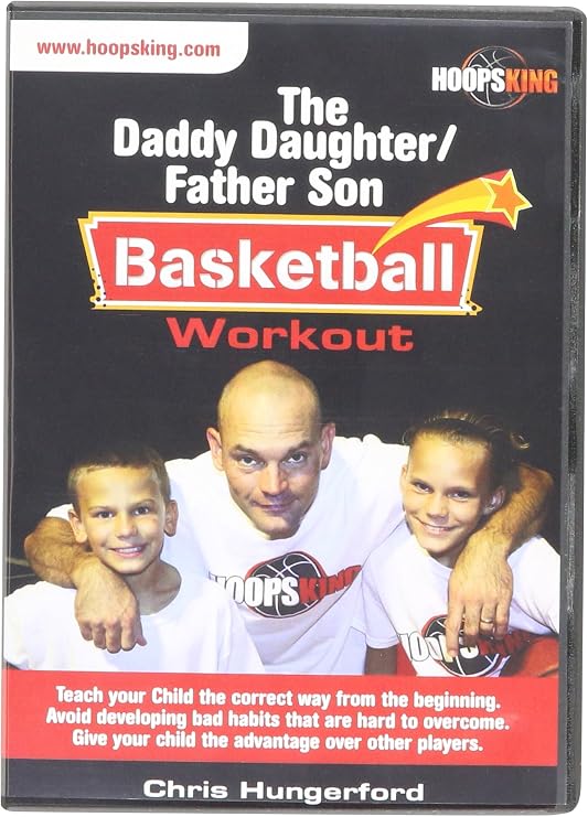 HoopsKing Basketball Training Kit - Teach Your Child Perfect Form Shooting, Dribbling, Passing, and Offensive Moves for K-6 Players