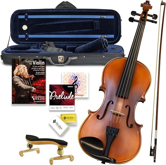 Ricard Bunnel G2 Violin Outfit Clearance 1/8 Size Carrying Case and Accessories Included Solid Maple Wood and Ebony Fittings By Kennedy Violins