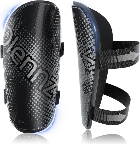 RAYSHARP Shin Guards Soccer Youth - Comfortable and Durable Toddler Kids Soccer Shin Guards with Adjustable Straps for Boys Girls Teenagers Adults
