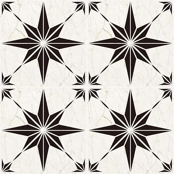Star Floor Stencil,Wall Stencil,Tile Stencil,Floor Stencils for Painting Floors 12x12,Reusable Wall Stencil for Painting Large Pattern Set of 4