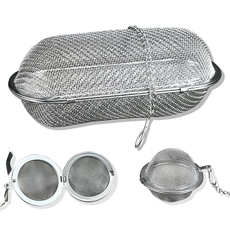 3 Pack Ultrasonic Cleaner Basket, Ultrasonic Jewelry Cleaner Stainless Steel Basket for Ultrasonic Jewelry Cleaner, Parts, Jewelry Steamer, Placed Ultrasonic Cleaning