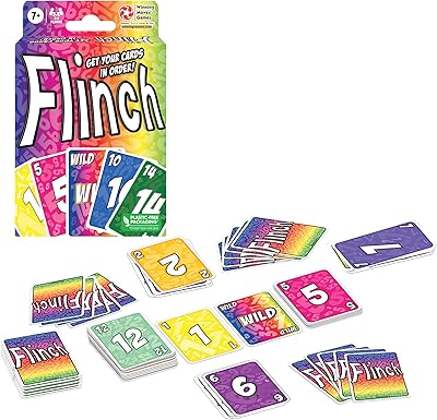 Flinch Card Game, the Original Stockpile Card Game, for 2 to 4 Players, Ages 7