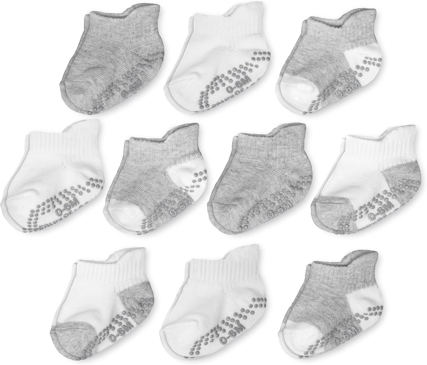 Fruit of the Loom Cotton Grip Socks for Baby and Toddler