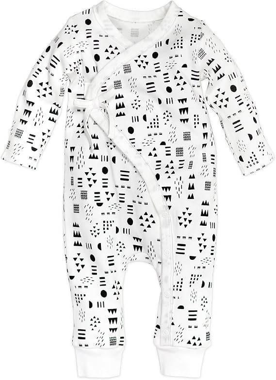 HonestBaby unisex-baby Kimono Coverall Organic Cotton