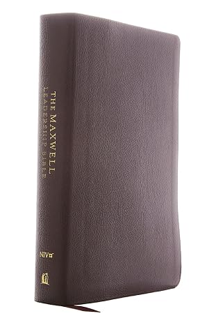 NIV, Maxwell Leadership Bible, 3rd Edition, Premium Bonded Leather, Burgundy, Comfort Print: Holy Bible, New International Version