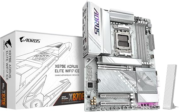 Gigabyte Anakart Amd Am5 Atx X870e A Elite Wf7 Ice