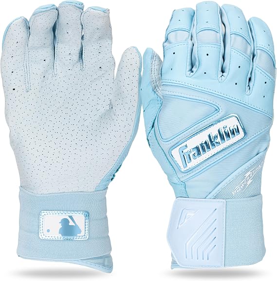 Franklin Sports MLB Batting Gloves - Infinite Powerstrap Baseball + Softball Long Cuff Batting Gloves - Adult + Youth