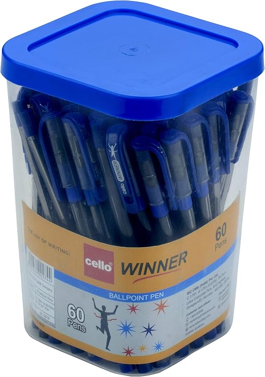 Cello Winner Ball Pen Set - Pack of 60 (Assorted)