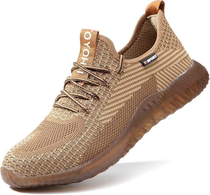 Drecage Steel Toe Safety Shoes for Women Men Work Shoes Industrial & Construction Sneakers Puncture Proof Lightweight Working Shoes
