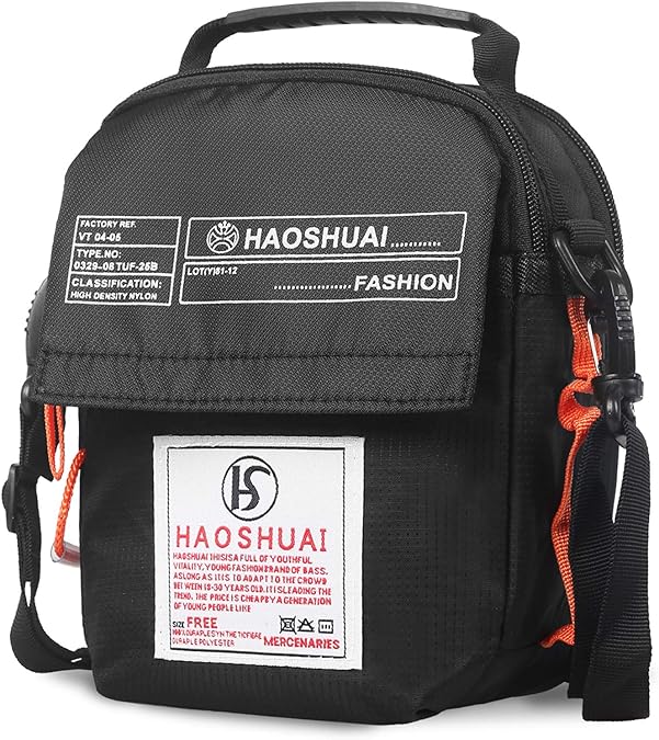 JAKAGO Small Shoulder Bag, Cross Body Bag with Adjustable Shoulder Strap | Little Handbag, Waist bag for Sports, Hiking, Camping, Outdoor, Climbing, Travel, (Small)