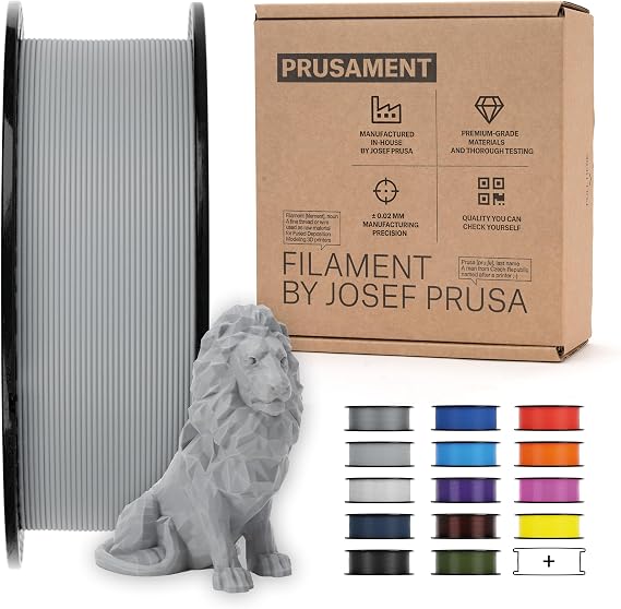 Prusament Premium PLA Gravity Grey 1.75mm 1kg 3D Printer Filament