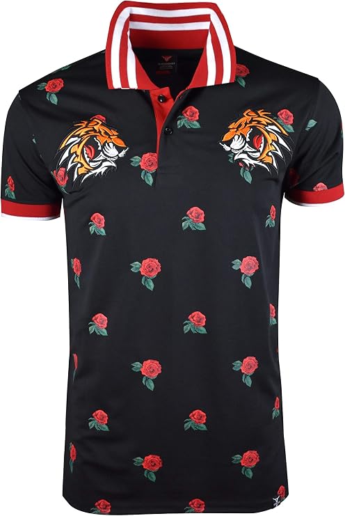 Screenshotbrand Mens Hipster Hip-Hop Premium Tees - Stylish Fashion Embroidery Polo T-Shirt