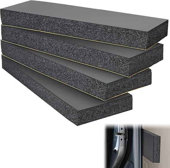 4Pcs Garage Wall Protectors, EVA Foam Sheets 30x10x3cm Bumper Guard | Self-Adhesive Car Door Edge Protector, Anti-Scratch Waterproof Foam Pad, Universal Parking Protection Strip for Garage