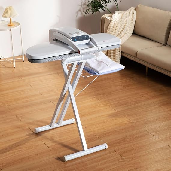Steam Ironing Press with LED Touch Screen for Bedding and Flat Fabrics