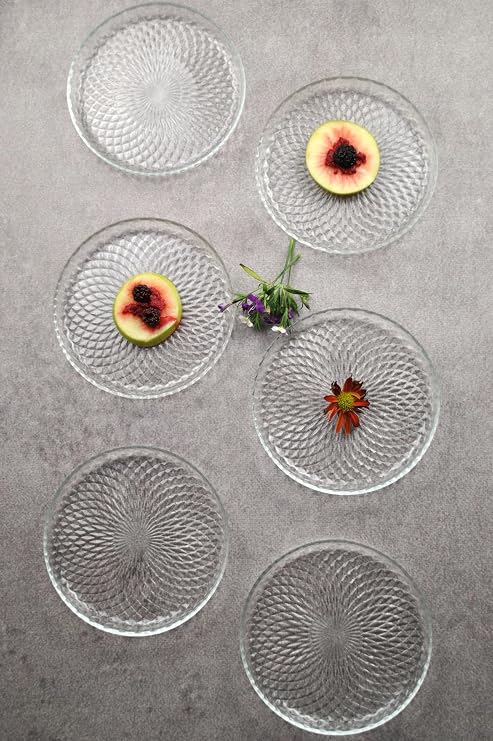 Glass Mini Dessert Cake Plate 16 Cm Presentation Plate