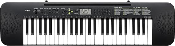 Casio CTK-240 Keyboard with 49 Standard Keys in Black