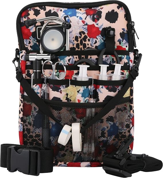 Nurse fanny pack Nurse Fanny Pack for Work Kit Practical Waist Bag for Nurses Fanny Pack for Basics Nurse Utility Belt Organizer Bag (YR-HS-KB-BaoWen)