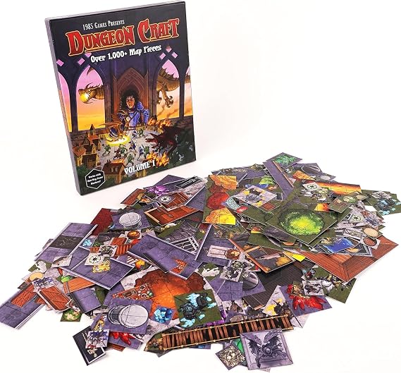 Dungeon Craft Board Game: Volume 1 Loose Leaf Inside a Custom Box, Water Resistant, Dry Erase by 1985 Games
