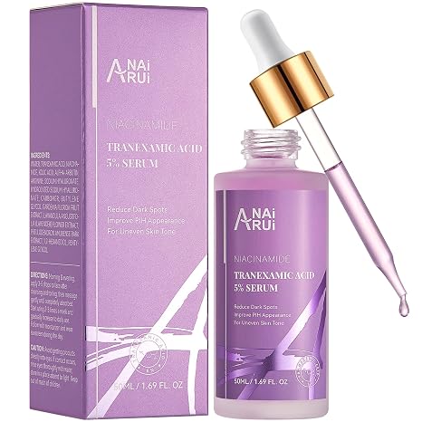 ANAiRUi 5% Tranexamic Acid Serum Dark Spot Niacinamide 50ml Helps improve the appearance of dark spots and uneven skin tone with tranexamic acid and hyaluronic acid