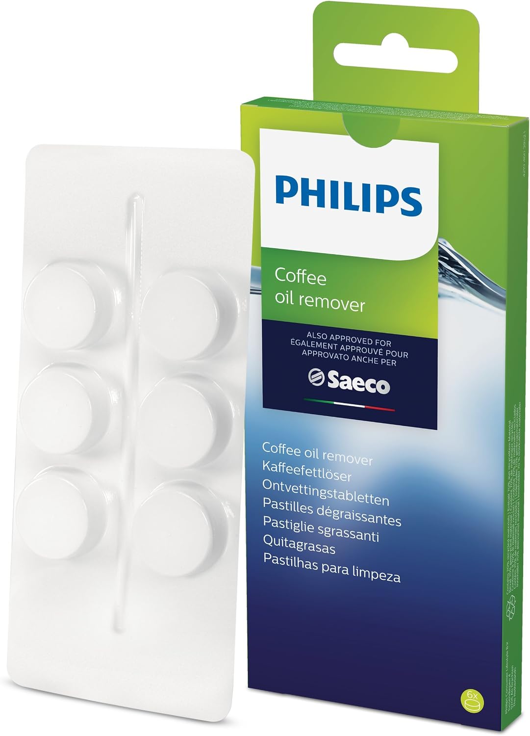 Versuni Philips coffee oil solvent tablets for fully automatic coffee machines