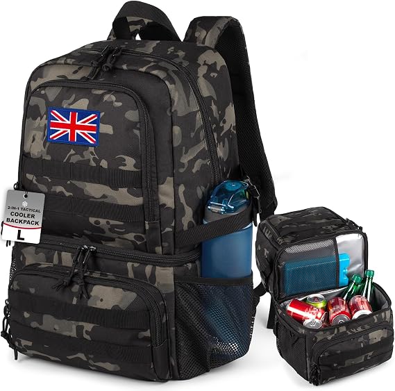 Tactical Cooler Backpack for Men,28L Backpack With 2 Compartment