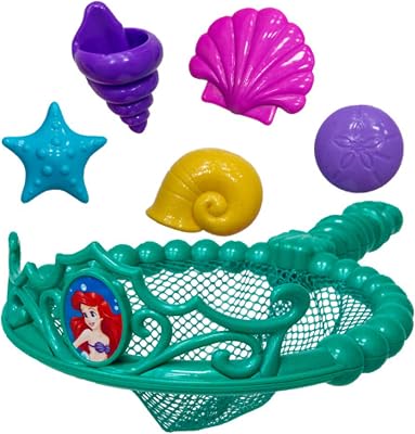 SwimWays Disney Princess Ariel Tiara Net - Swimming Dive and Catch Games - Mermaid Pool Toys