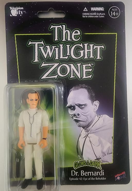 Twilight Zone Dr. Bernardi 3-3/4 inch Glow-in-The-Dark Action Figure Entertainment Earth Exclusive