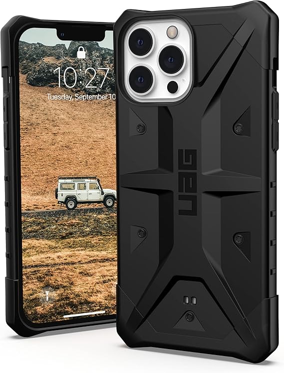 URBAN ARMOR GEAR UAG iPhone 13 Pro Max Case, Black Rugged Lightweight Slim Shockproof Pathfinder Protective Cover 6.7" Screen