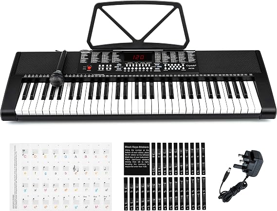 61 Key Electronic Keyboard | Digital Piano | Electric Piano for Adults | Music Keyboard | Piano Keyboard (Classic)