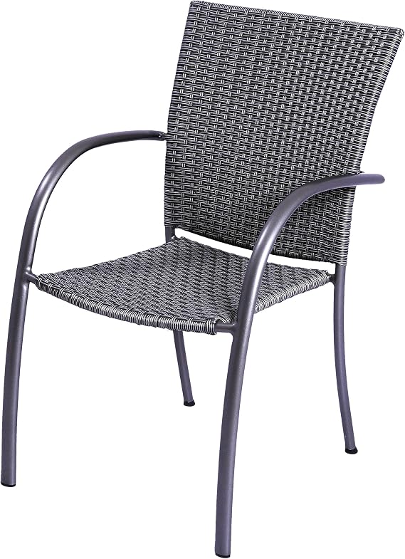 KETTLER Pilano Woven Stackable Arm Chairs - Set of 4