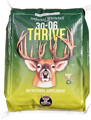 Whitetail Institute 30-06 Mineral and Vitamin Supplement for Deer Food Plots, Provides Antler-Building Nutrition and Attracts Deer, Thrive Fall and Winter, 20 lbs