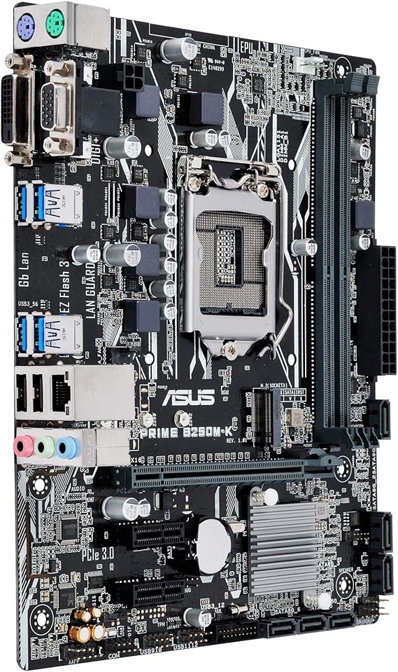 ASUS Prime B250M-K LGA1151 DDR4 DVI VGA M.2 USB 3.0 B250 mATX Motherboard