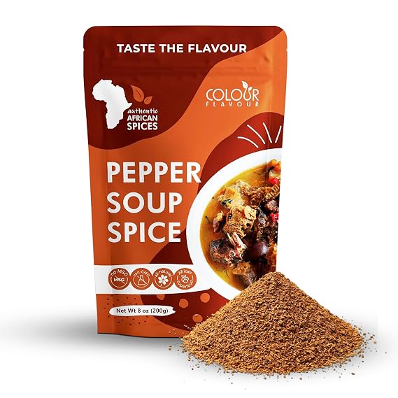 COLOUR FLAVOUR PEPPER SOUP SPICE SEASONING | Soup seasoning | Made from Organic Herbs and Spices | A Unique Blend of Whole Superfoods | No preservatives | No Chaff | No Added Color | All Natural