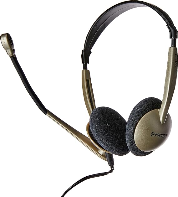 Koss 159617/183533 CS100 On-Ear Communication Headset, Silver