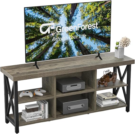 GreenForest TV Stand for 65 in TV, 55" Entertainment Center for Living Room
